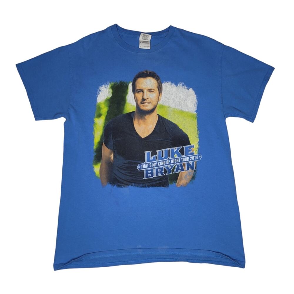 Luke Bryan That's My Kind Of Night Tour 2014 Unisex Cotton T Shirt Size Medium